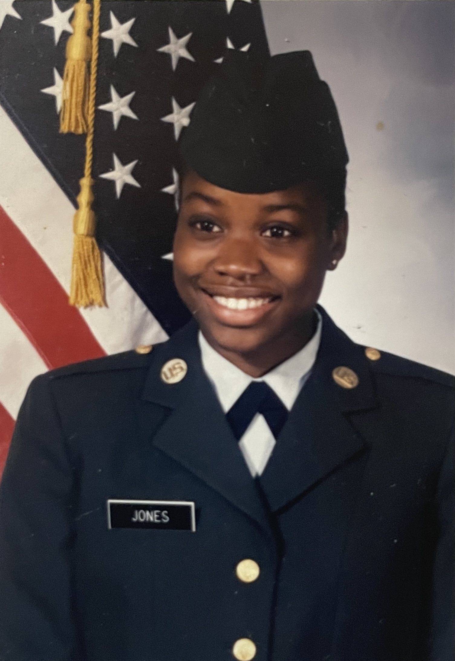 Renea Jones as a young soldier — Basic Training