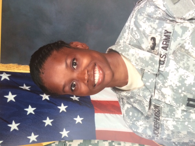 Renea Jones-Hudson in U.S. Army ACU uniform